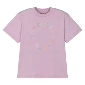 Pink Logo Dot Print T-Shirt