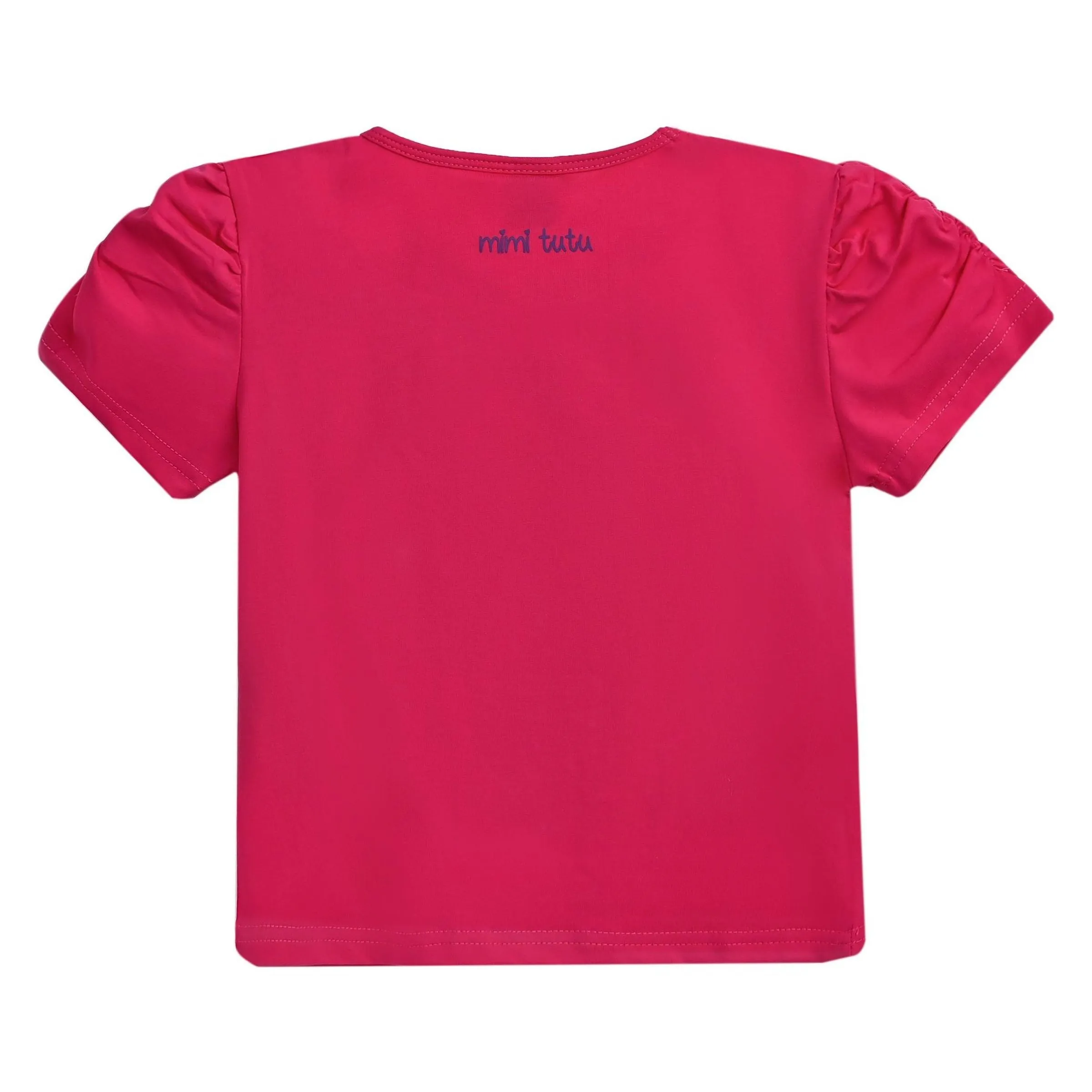 Pink Raspberry Unicorn Applique T-Shirt