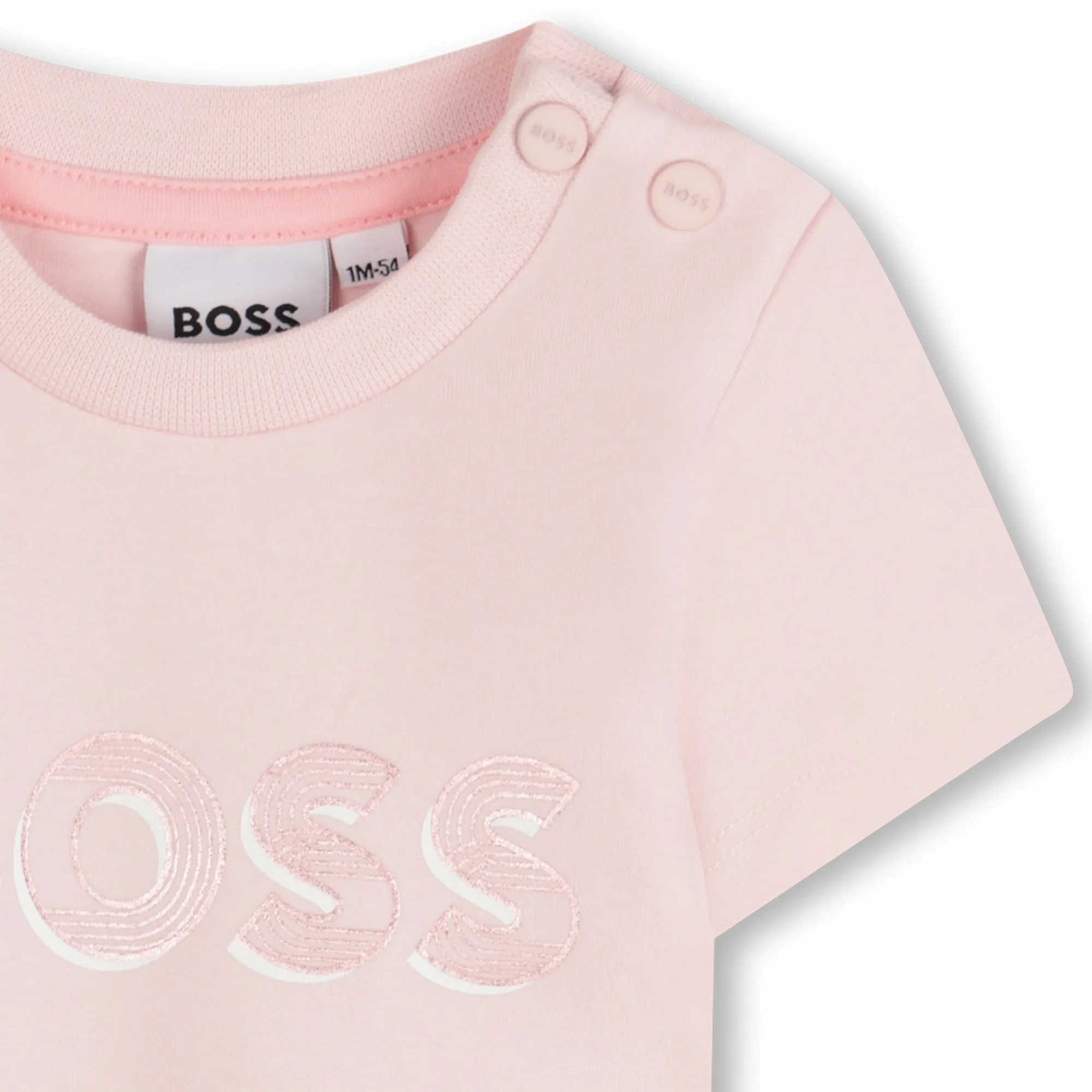 Pink Short Sleeve Imprint Logo T-Shirt