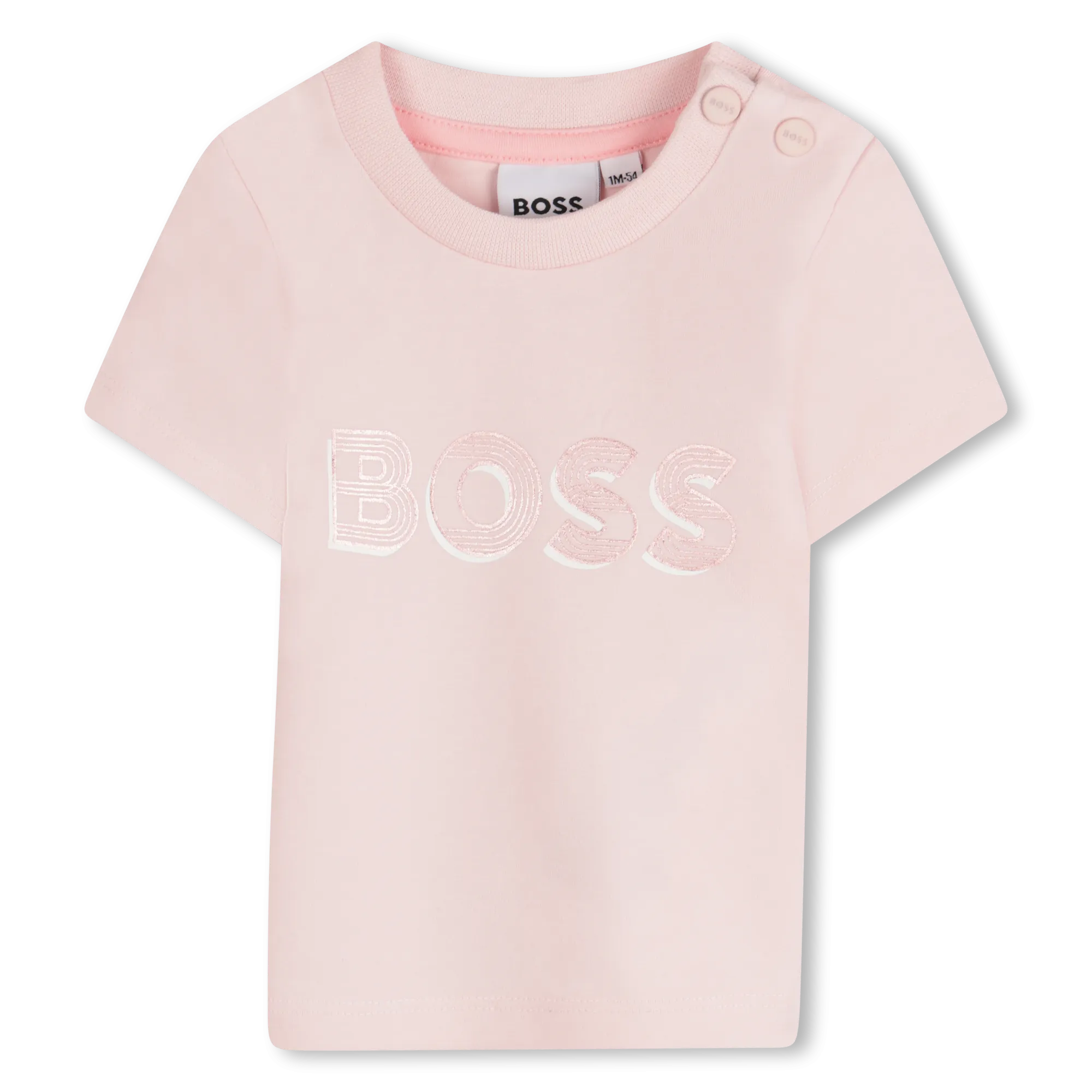 Pink Short Sleeve Imprint Logo T-Shirt