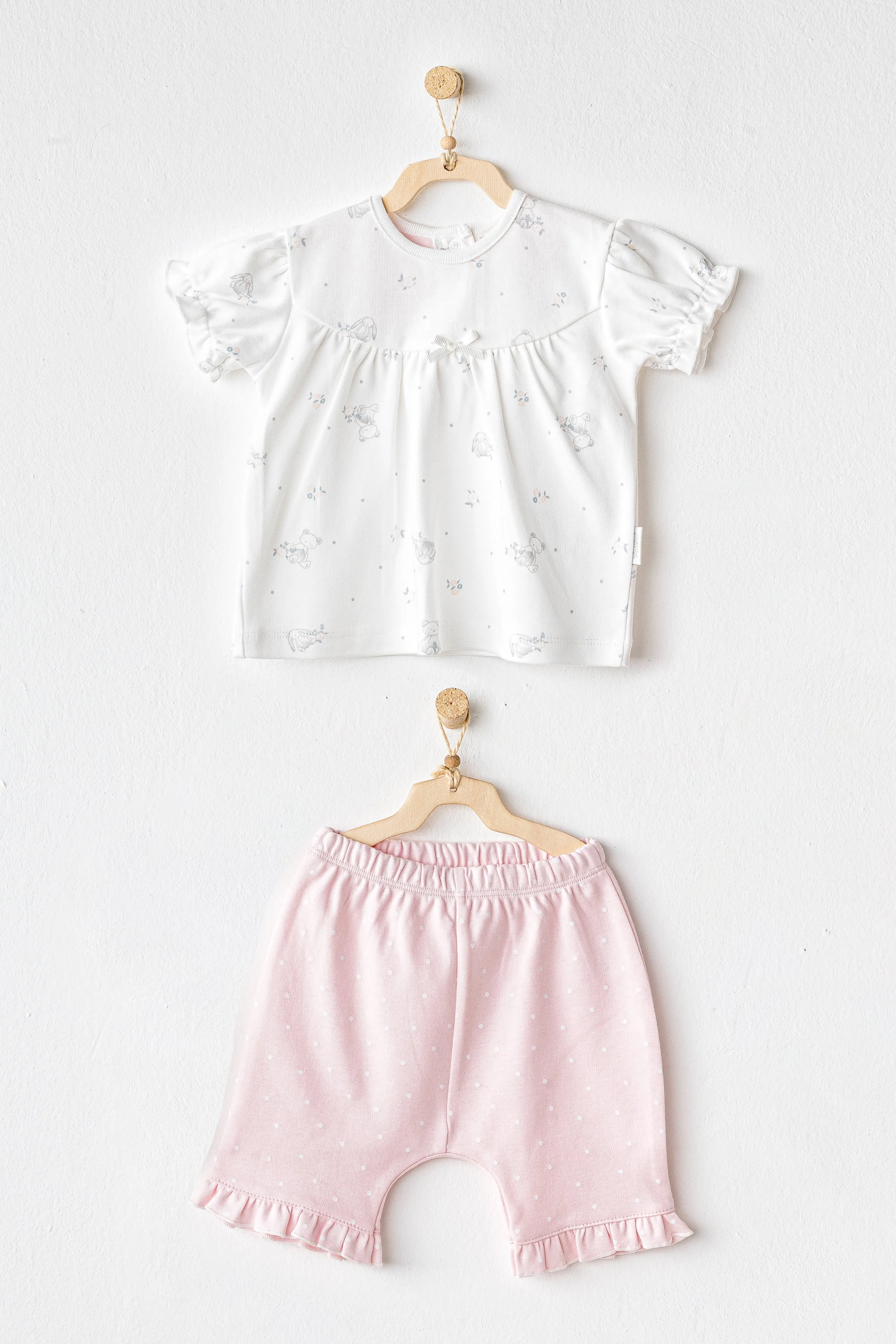 Pink Shorts Cuddly Bunny Bear Outfit