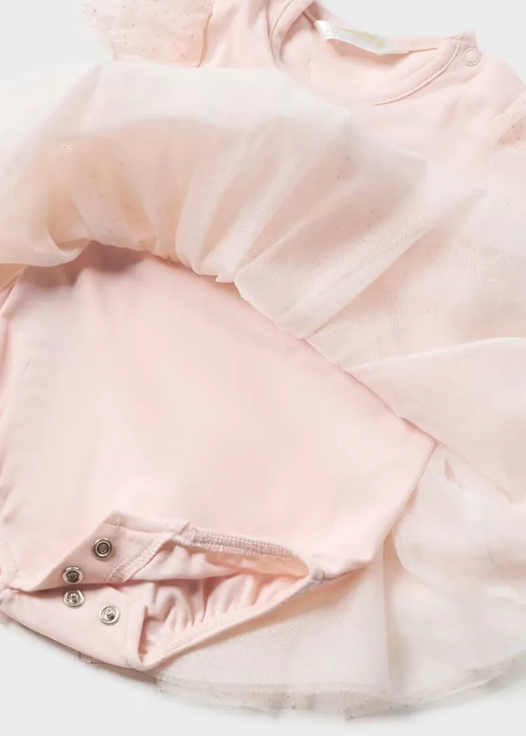 Pink Teacup Tulle Dress & Headband
