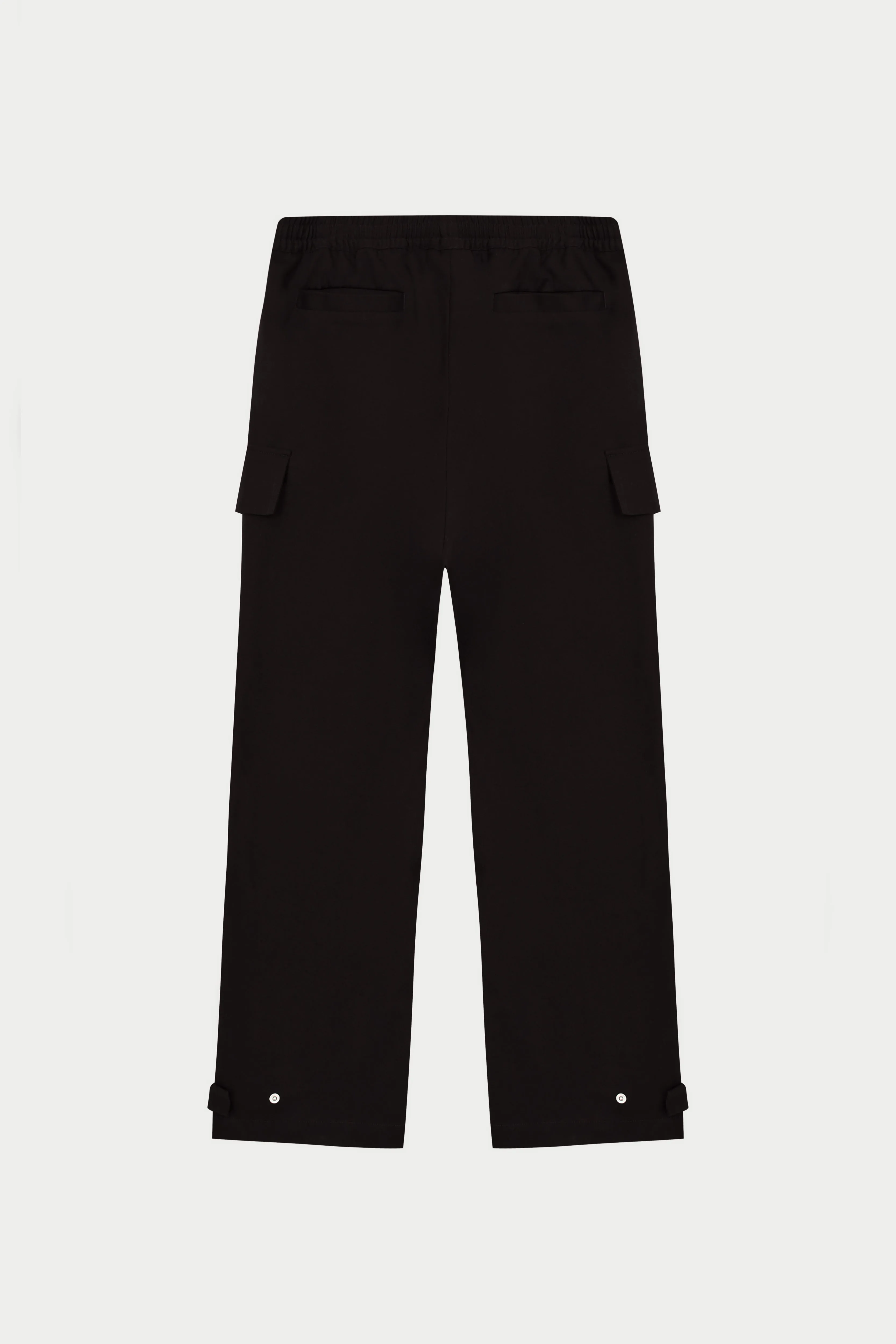 PLEATED WIDE LEG TROUSER - BLACK