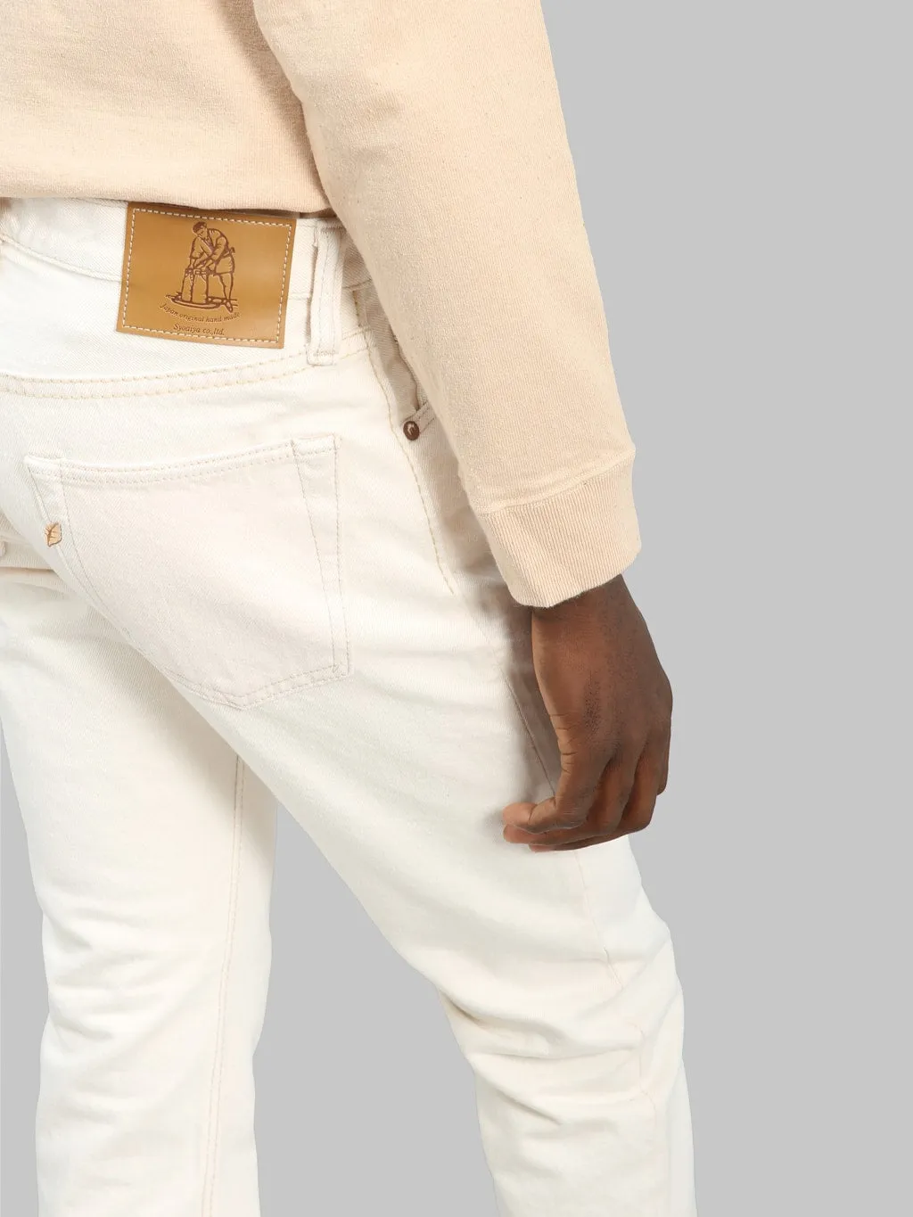 Pure Blue Japan 1172-2 14oz Ecru Denim Relaxed Tapered Jeans