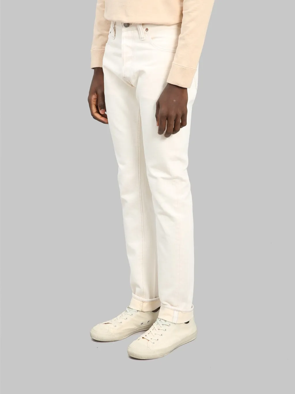 Pure Blue Japan 1172-2 14oz Ecru Denim Relaxed Tapered Jeans