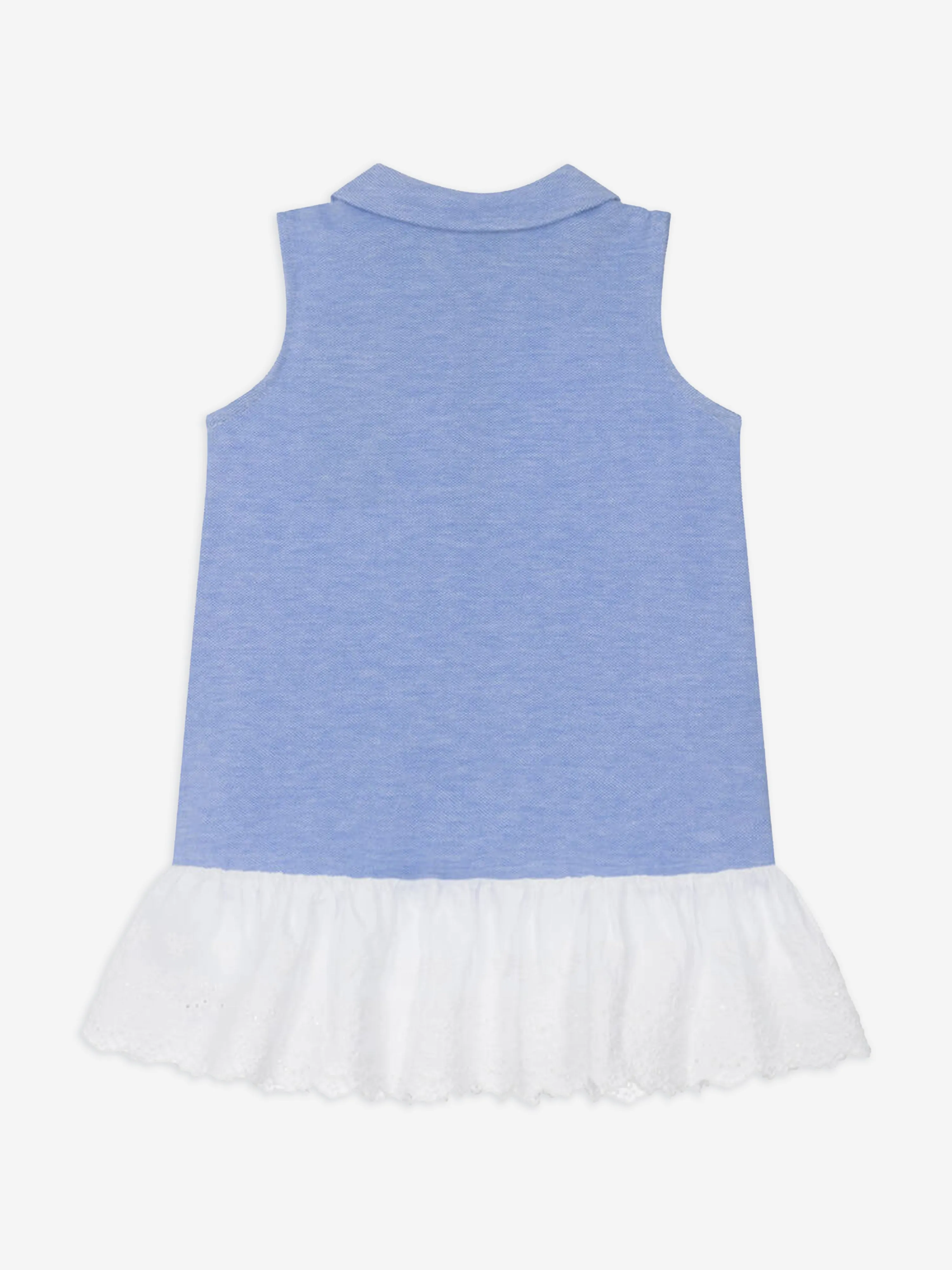 Ralph Lauren Baby Girls Sleeveless Polo Dress in Blue