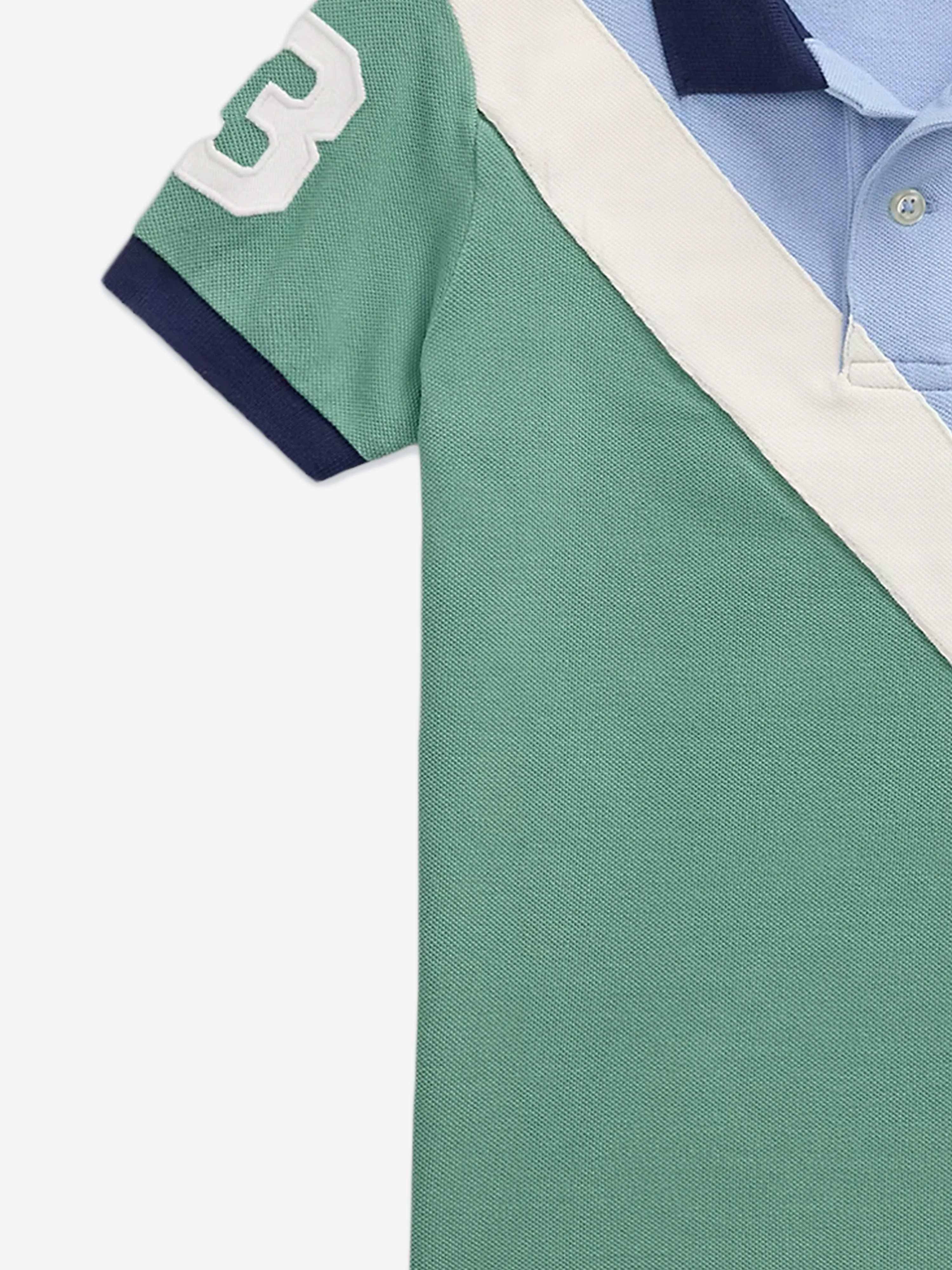 Ralph Lauren Boys Colourblock Polo Shirt in Multicolour