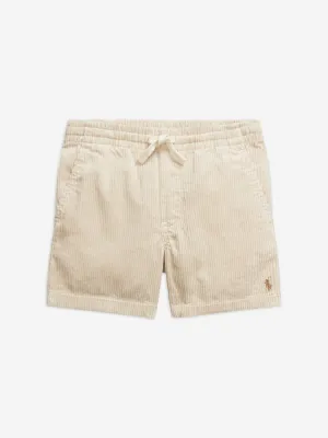 Ralph Lauren Boys Corduroy Prepster Shorts in Beige