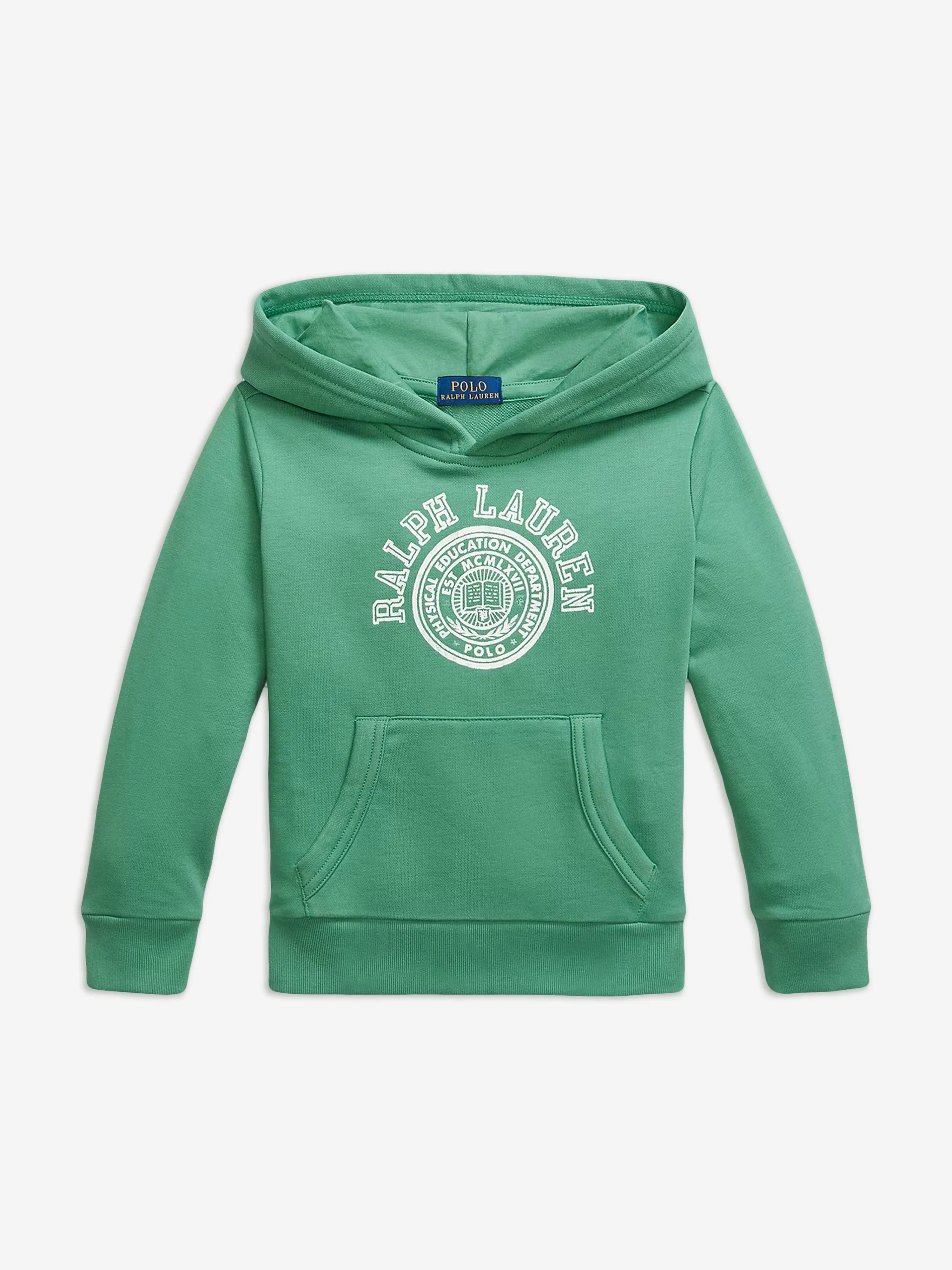Ralph Lauren Boys Logo Hoodie in Green