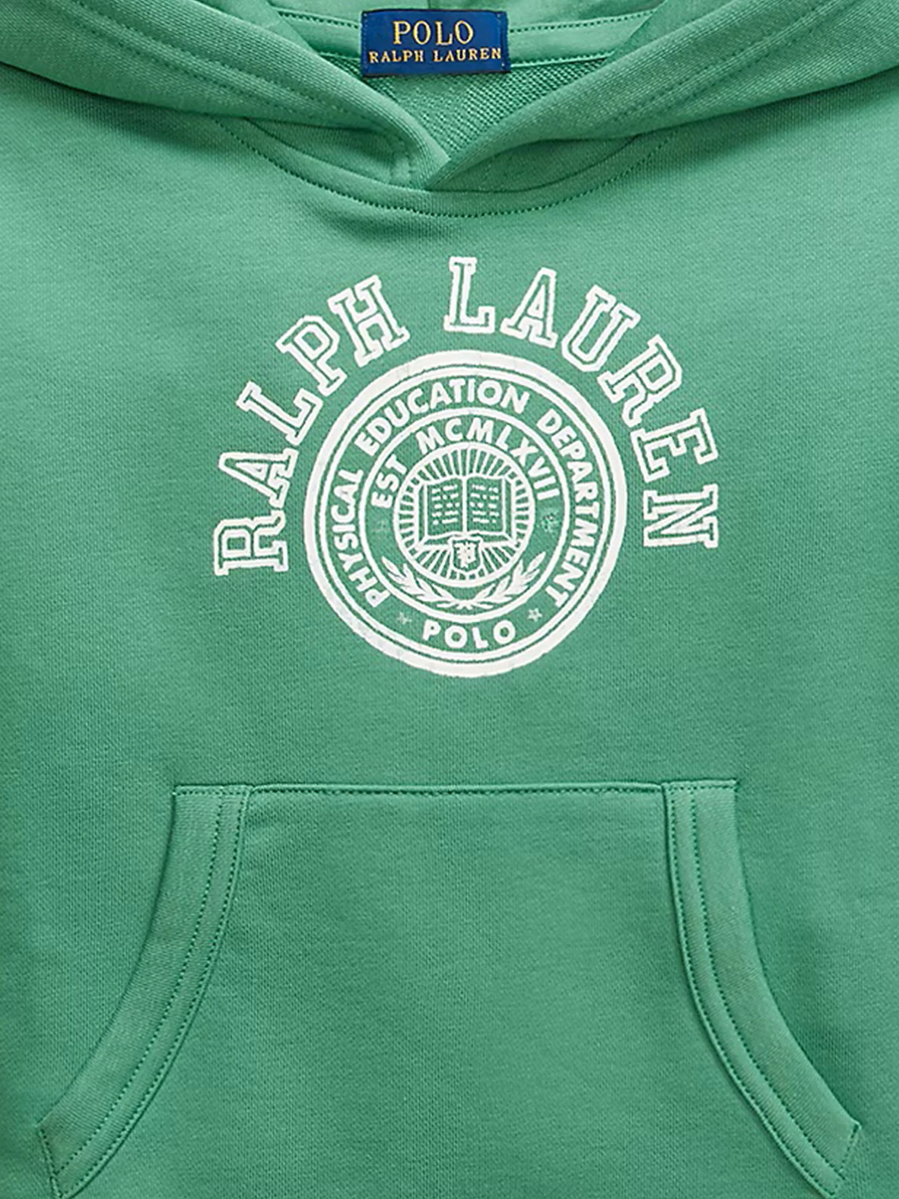 Ralph Lauren Boys Logo Hoodie in Green