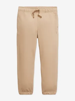 Ralph Lauren Boys Logo Joggers in Beige