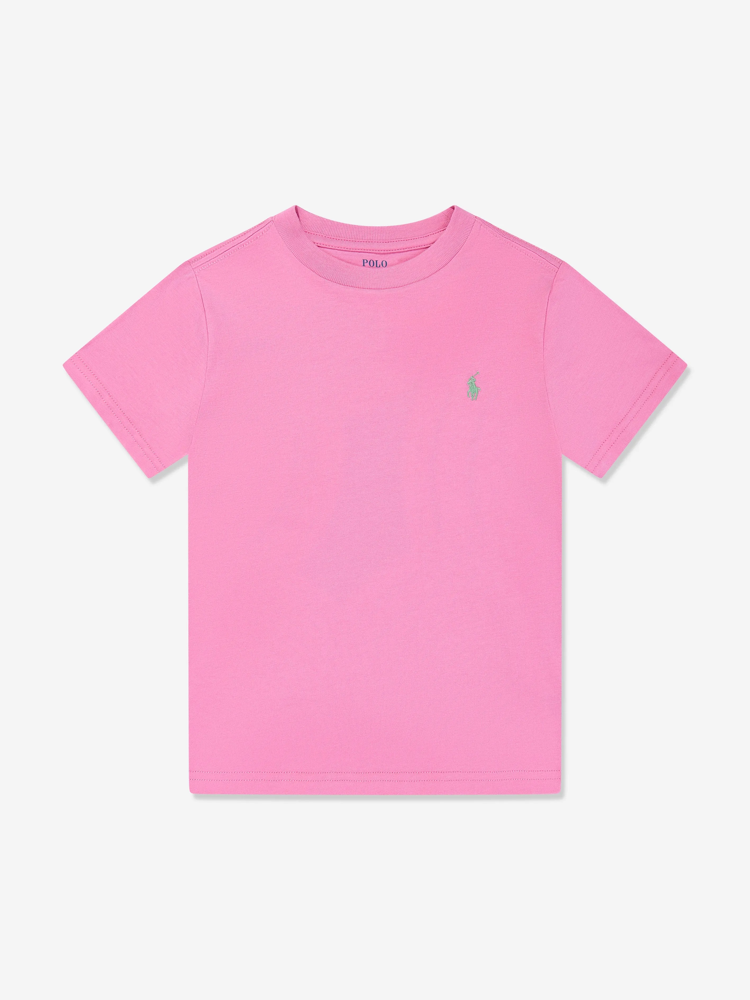 Ralph Lauren Boys Logo T-Shirt in Pink