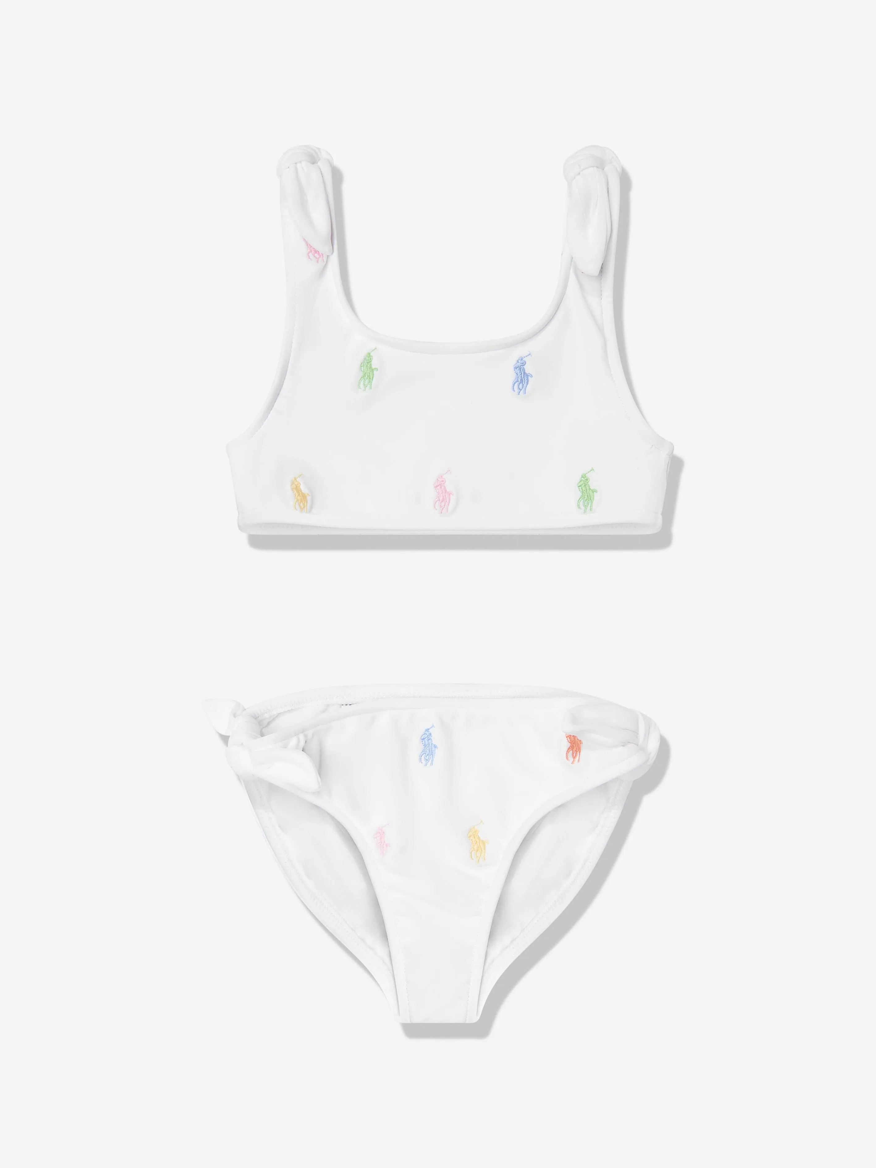 Ralph Lauren Girls Logo Bikini in White