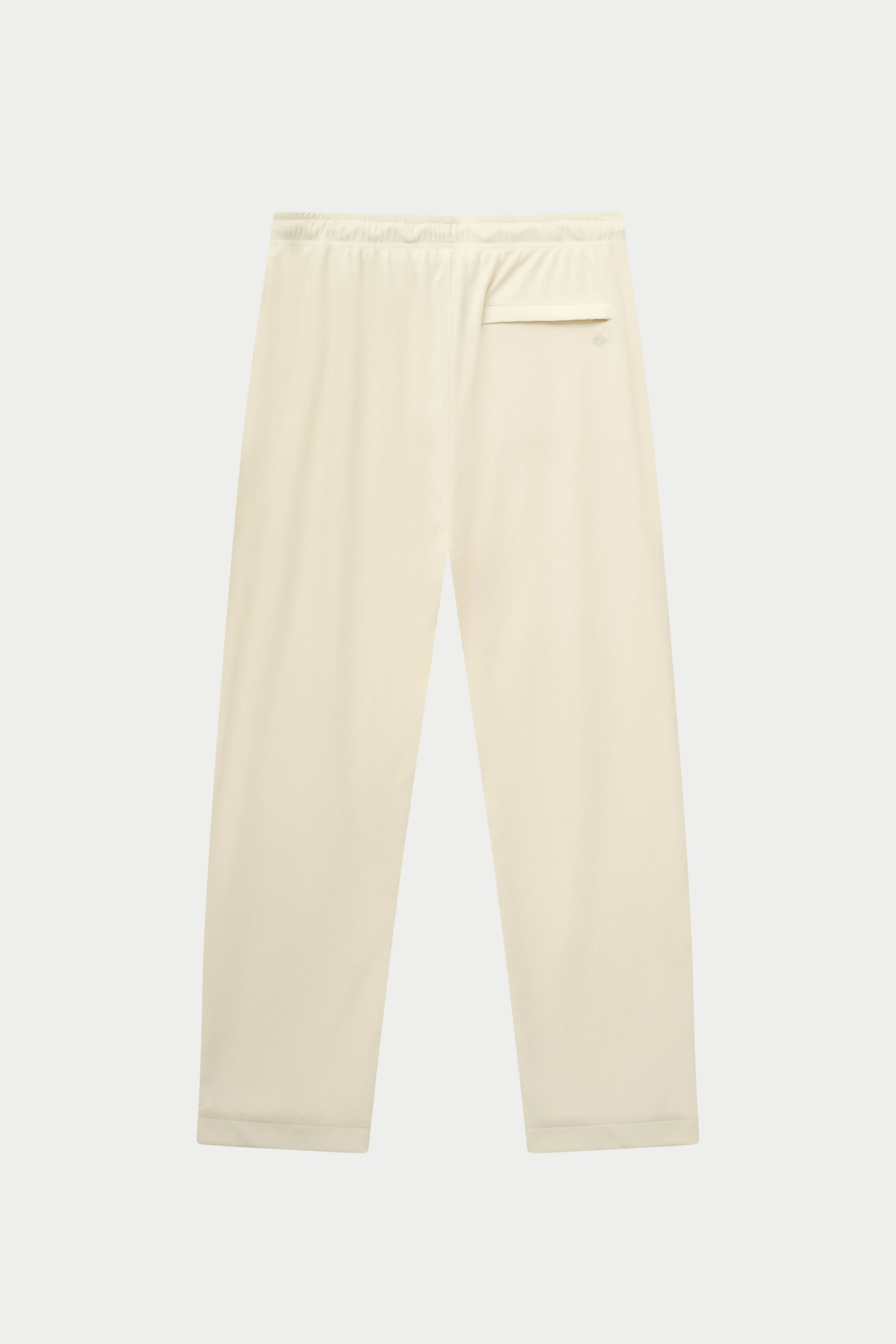 RIBBED TROUSERS - OFF WHITE