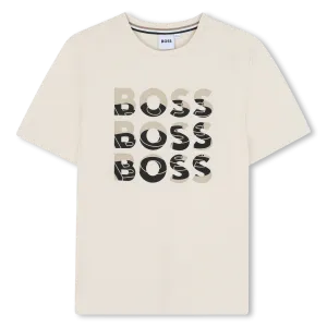 Sand Black Overlay Logo T-Shirt