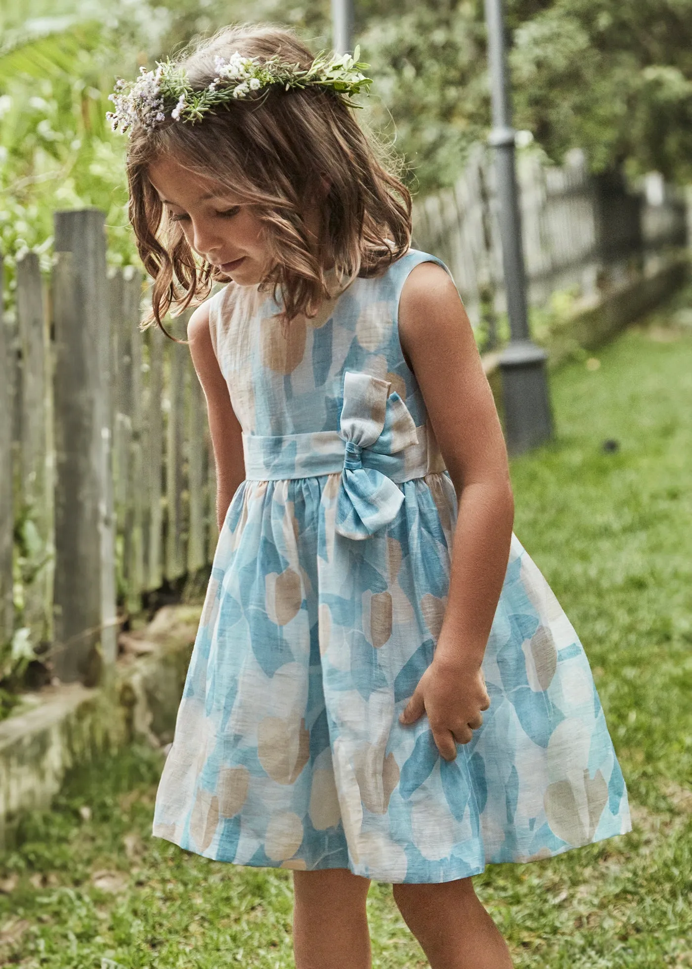 Sky Floral Printed Dress