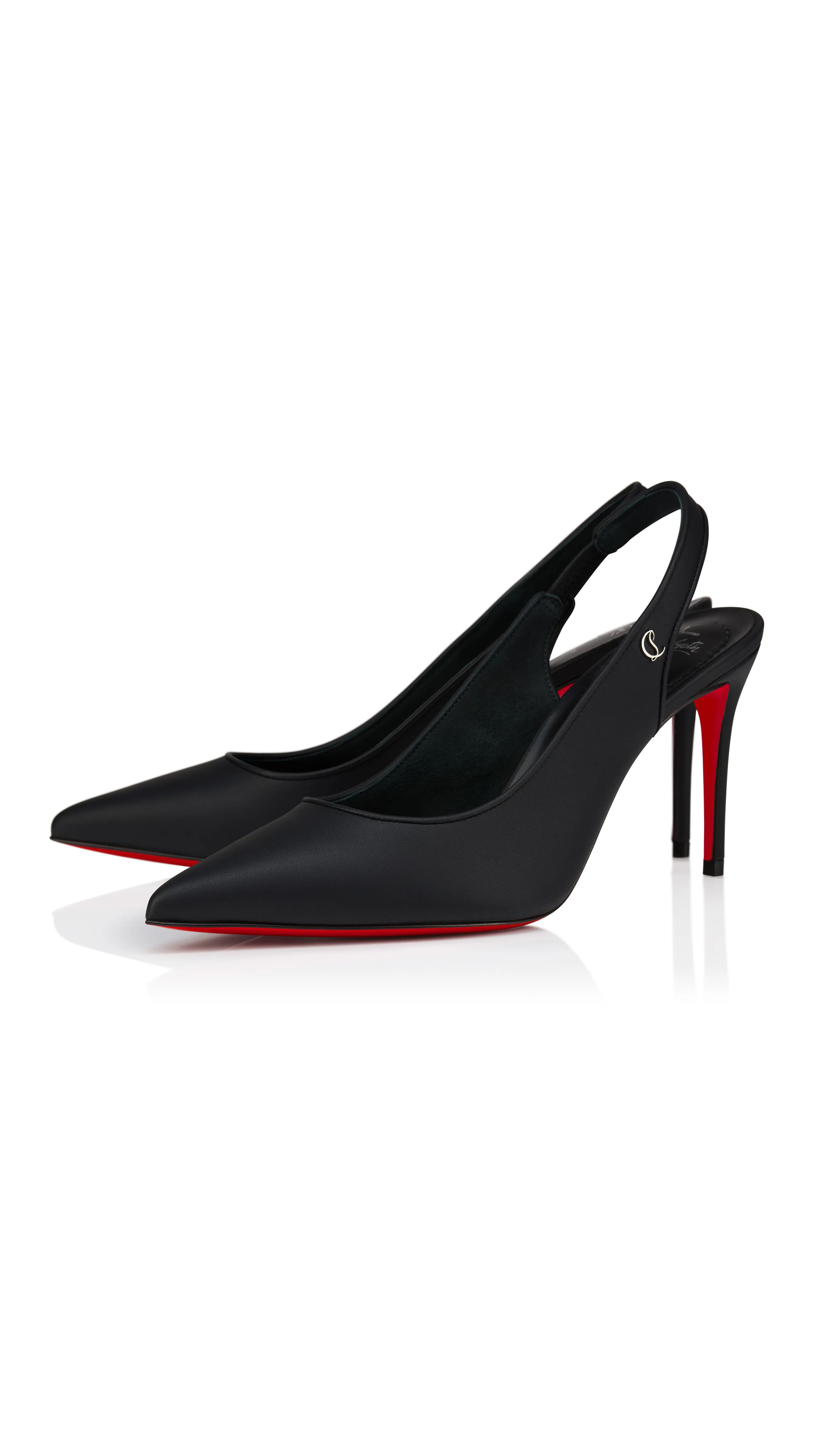Sporty Kate Nappa Slingback - Black