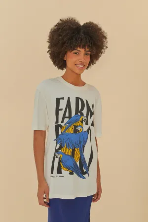T-Shirt Media Farm Rio Arara Bananeira Off White