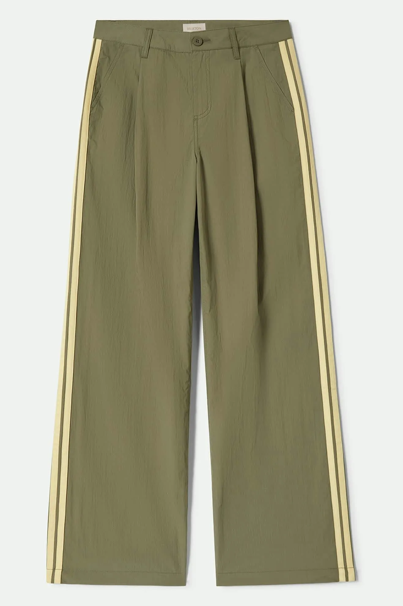 The Jane Lightweight Wide Leg Pant - Olive Surplus