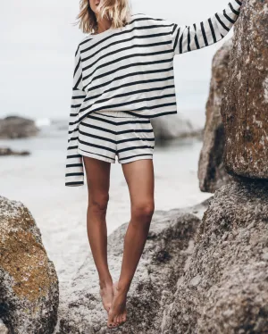 The Striped Loose Cotton Longsleeve