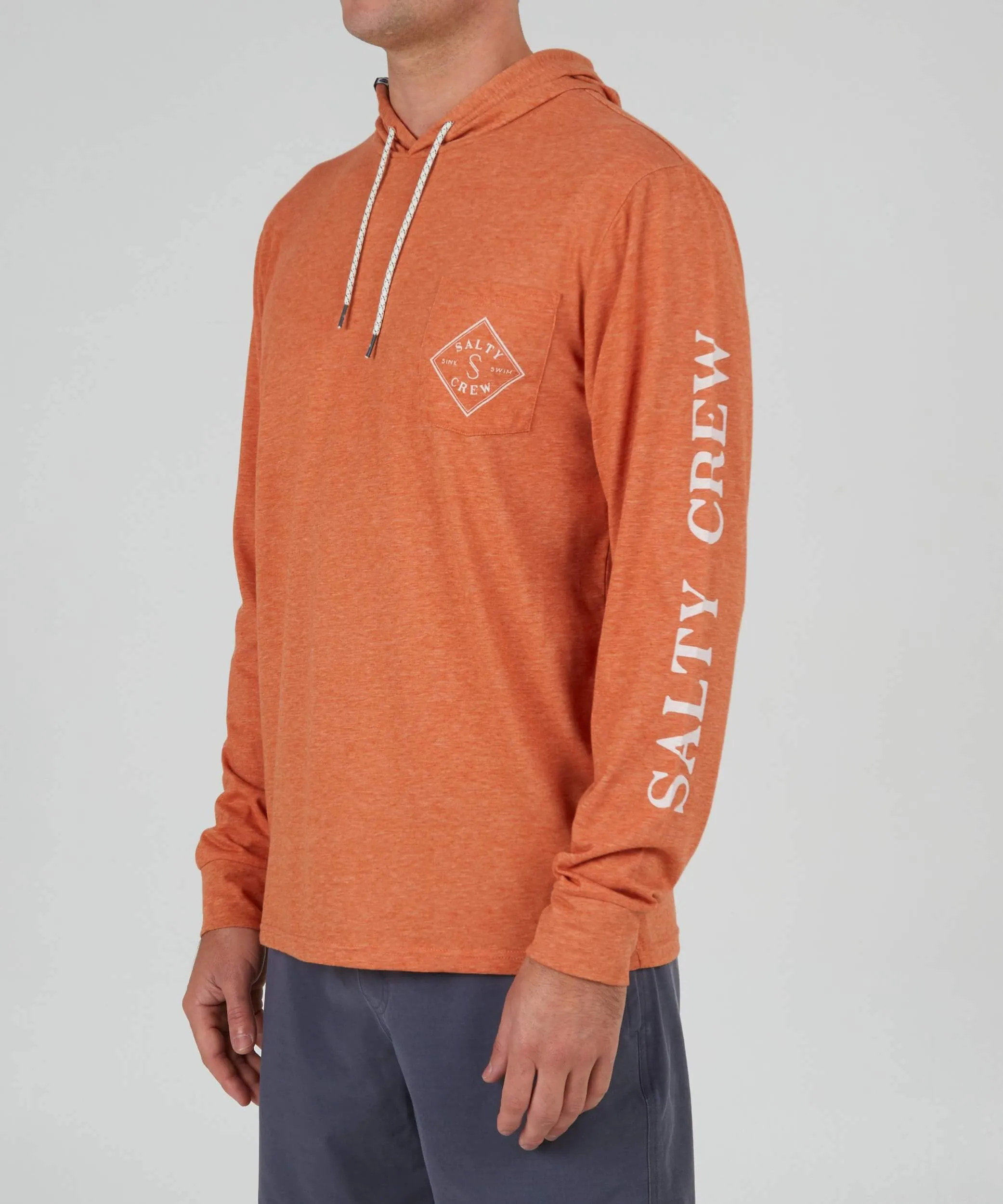 Tippet Pocket Hood Tech Tee - Rust