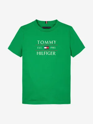 Tommy Hilfiger Boys Tommy Flag T-Shirt in Green