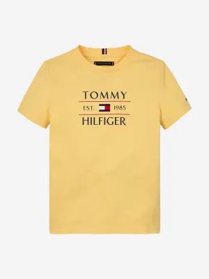 Tommy Hilfiger Boys Tommy Flag T-Shirt in Yellow