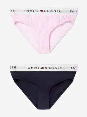 Tommy Hilfiger Girls 2 Pack Bikini Knickers Set in Multicolour