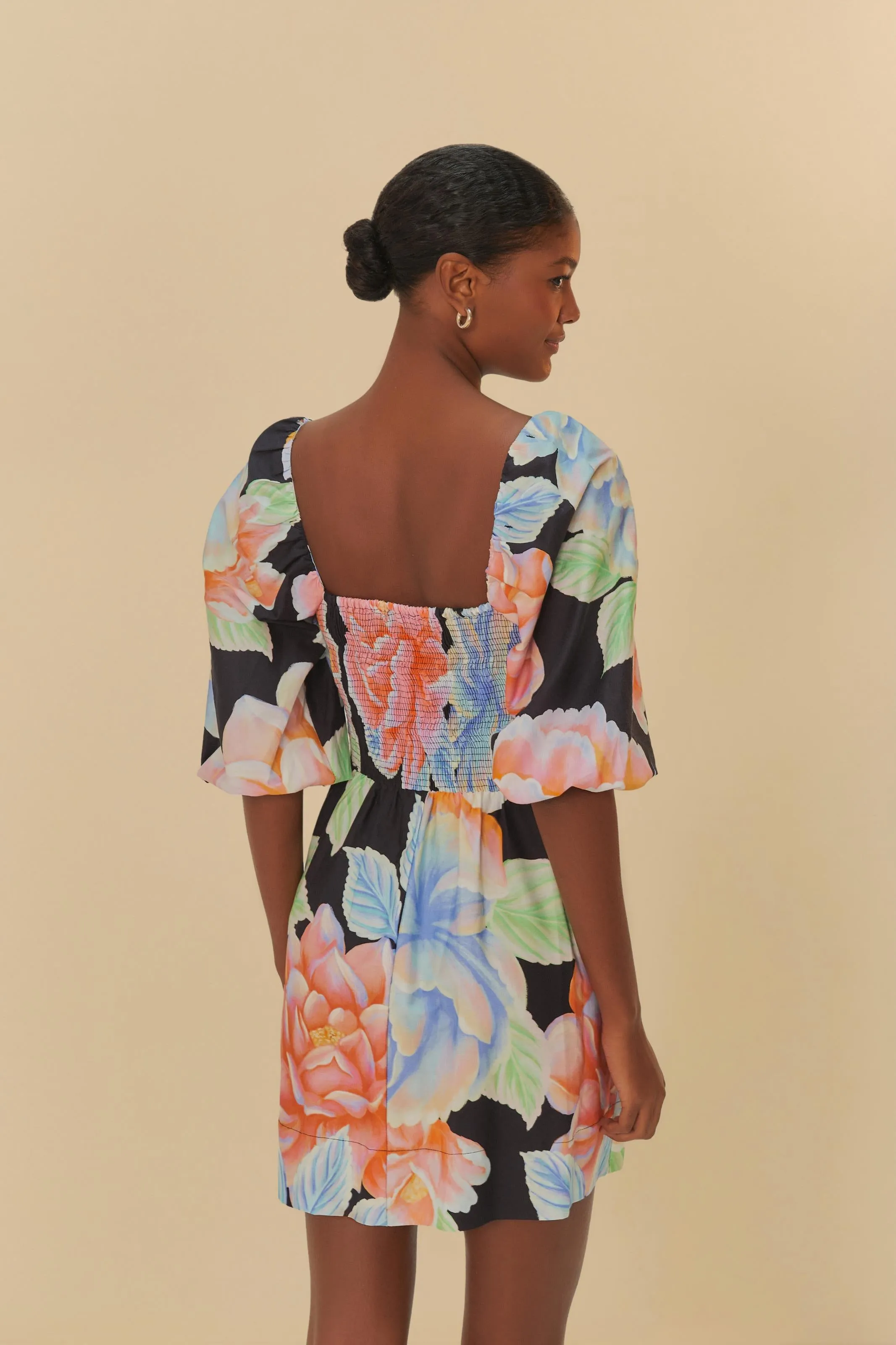 Vestido Curto Floral Sofia