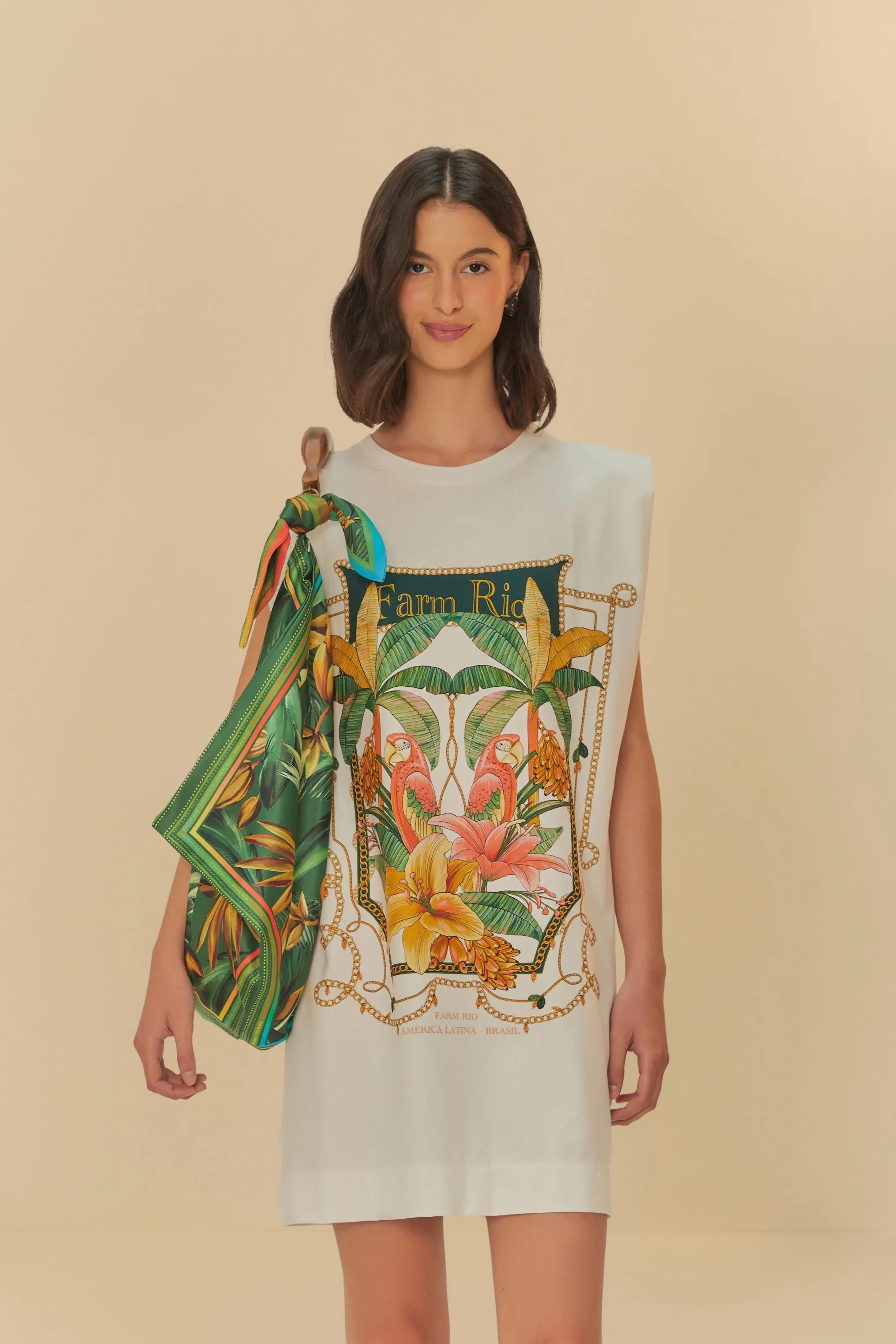 Vestido Curto Omb Riqueza Trop
