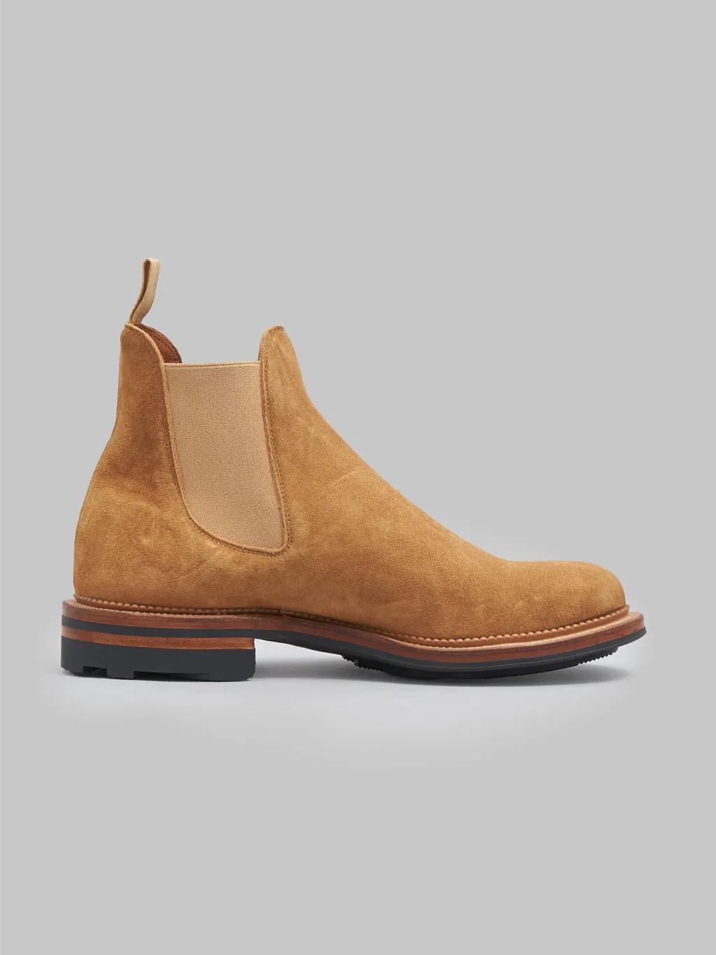 Viberg Chelsea Boot Anise Janus Calf Suede