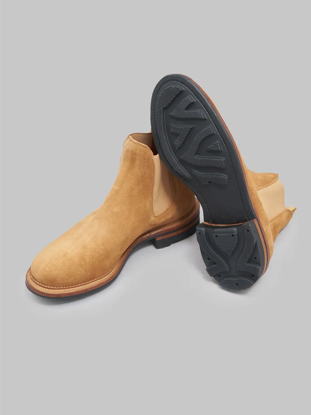 Viberg Chelsea Boot Anise Janus Calf Suede