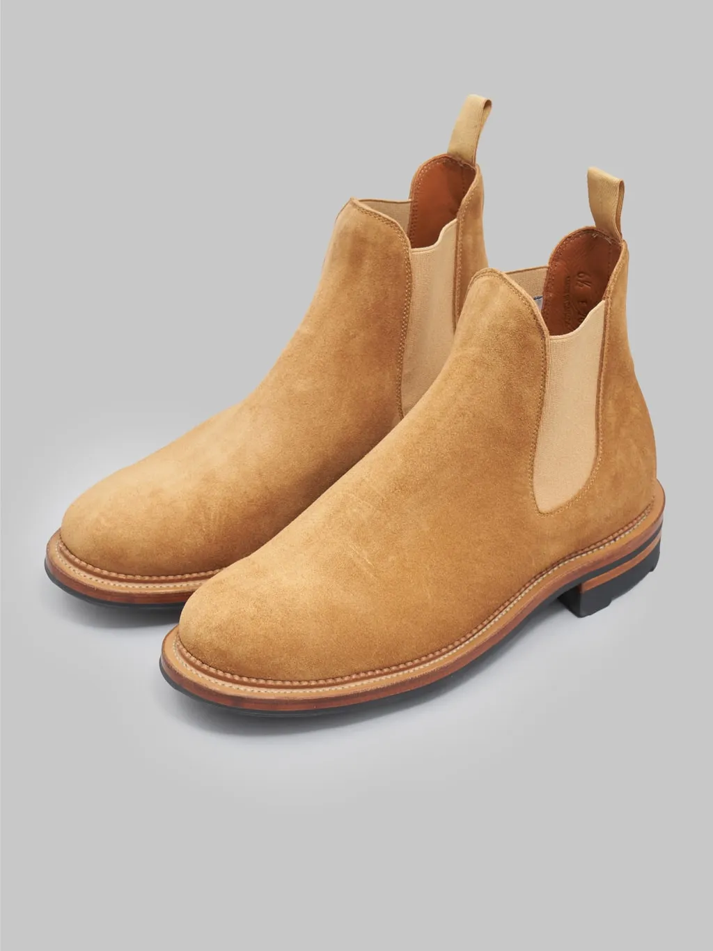Viberg Chelsea Boot Anise Janus Calf Suede