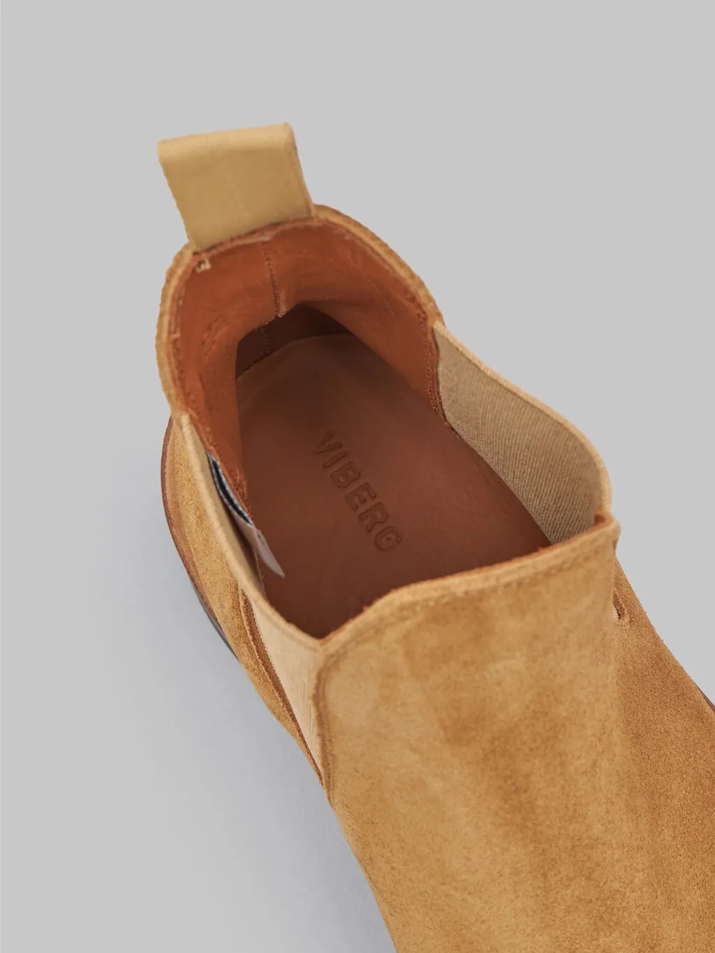 Viberg Chelsea Boot Anise Janus Calf Suede