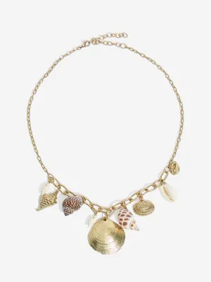 Westside Accessories Gold Shell Charm Necklace