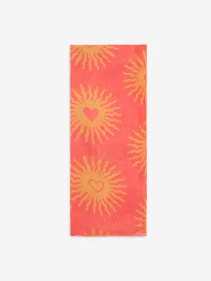 Westside Coral Sun Printed Scarf