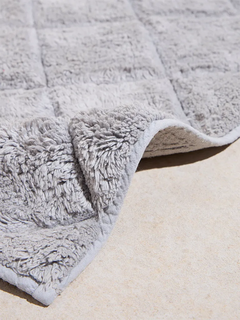 Westside Home Grey Diamond Design Bath Mat