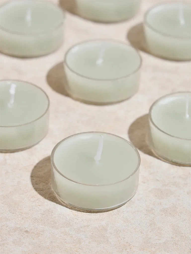 Westside Home Mint Acrylic Tealight Candles (Set of 16)