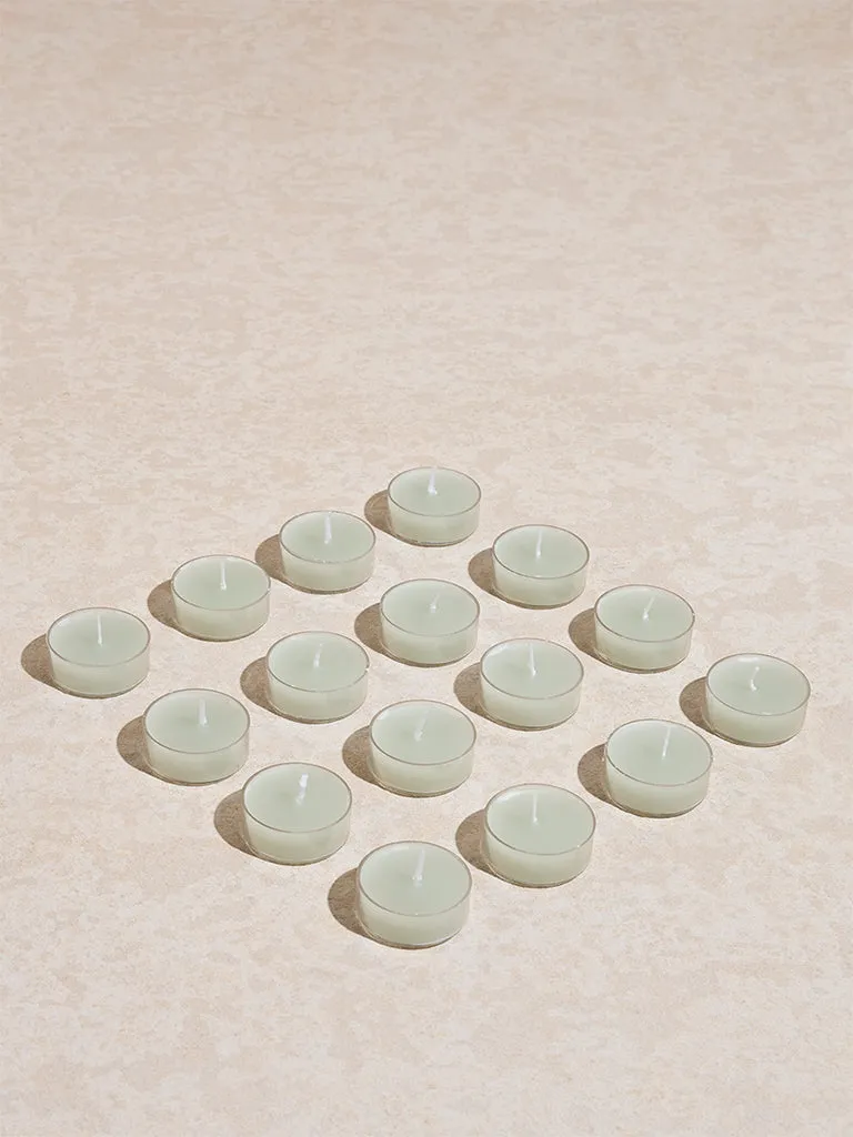 Westside Home Mint Acrylic Tealight Candles (Set of 16)