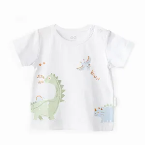 White Casual Dinosaur T-Shirt