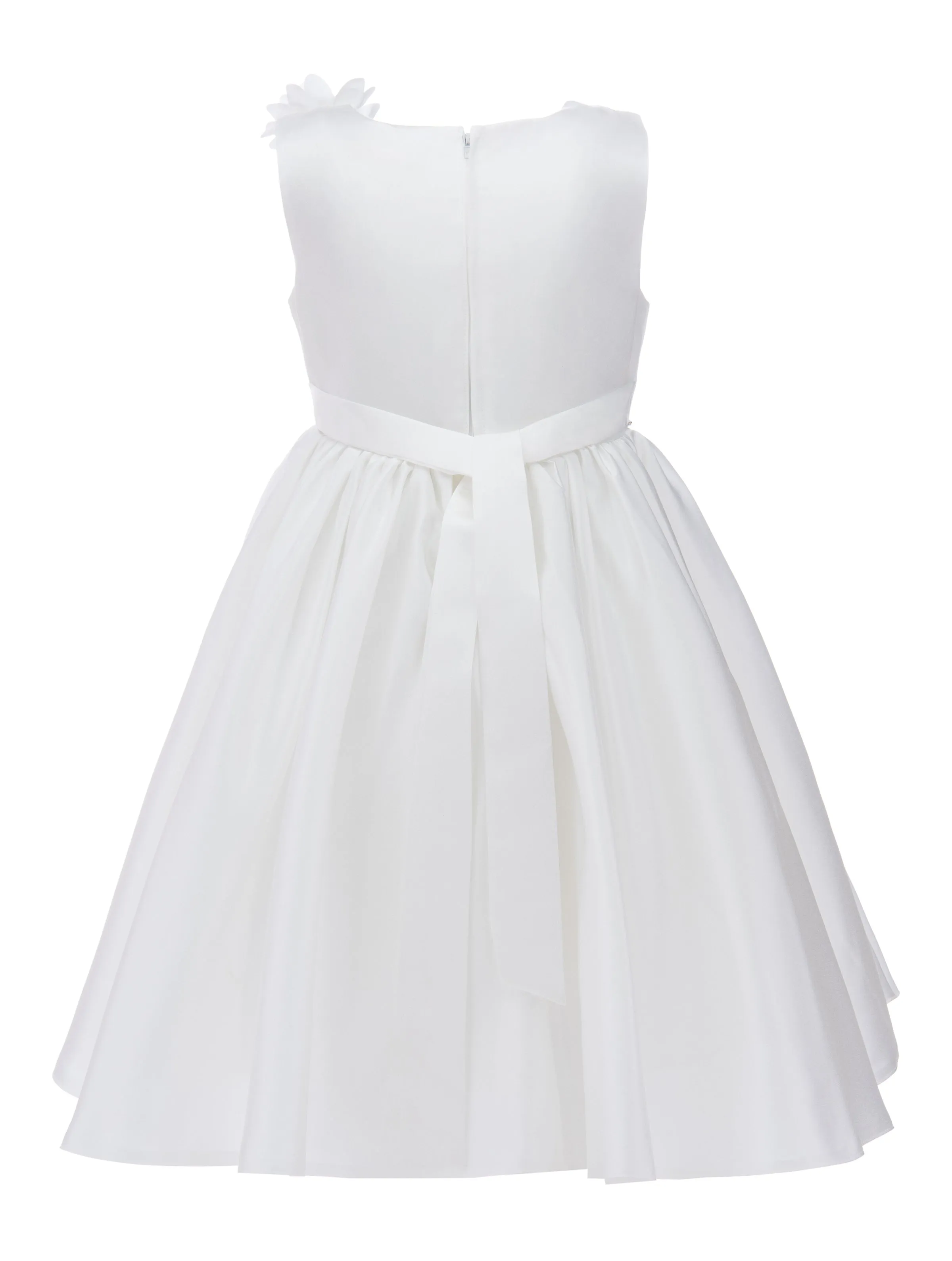 White Denali Satin Dress