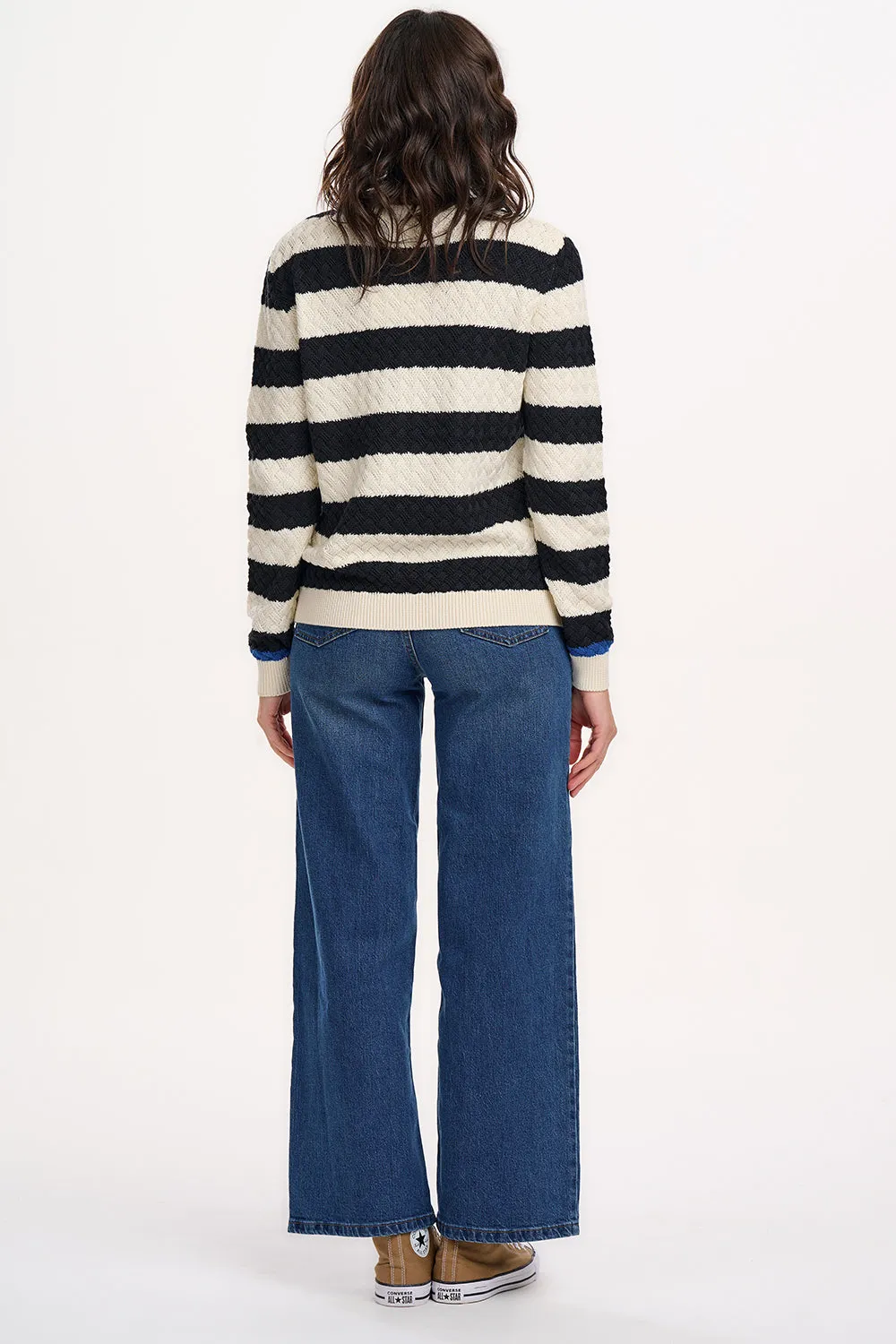 Wilhelmina Jumper - Monochrome. Classic Stripe
