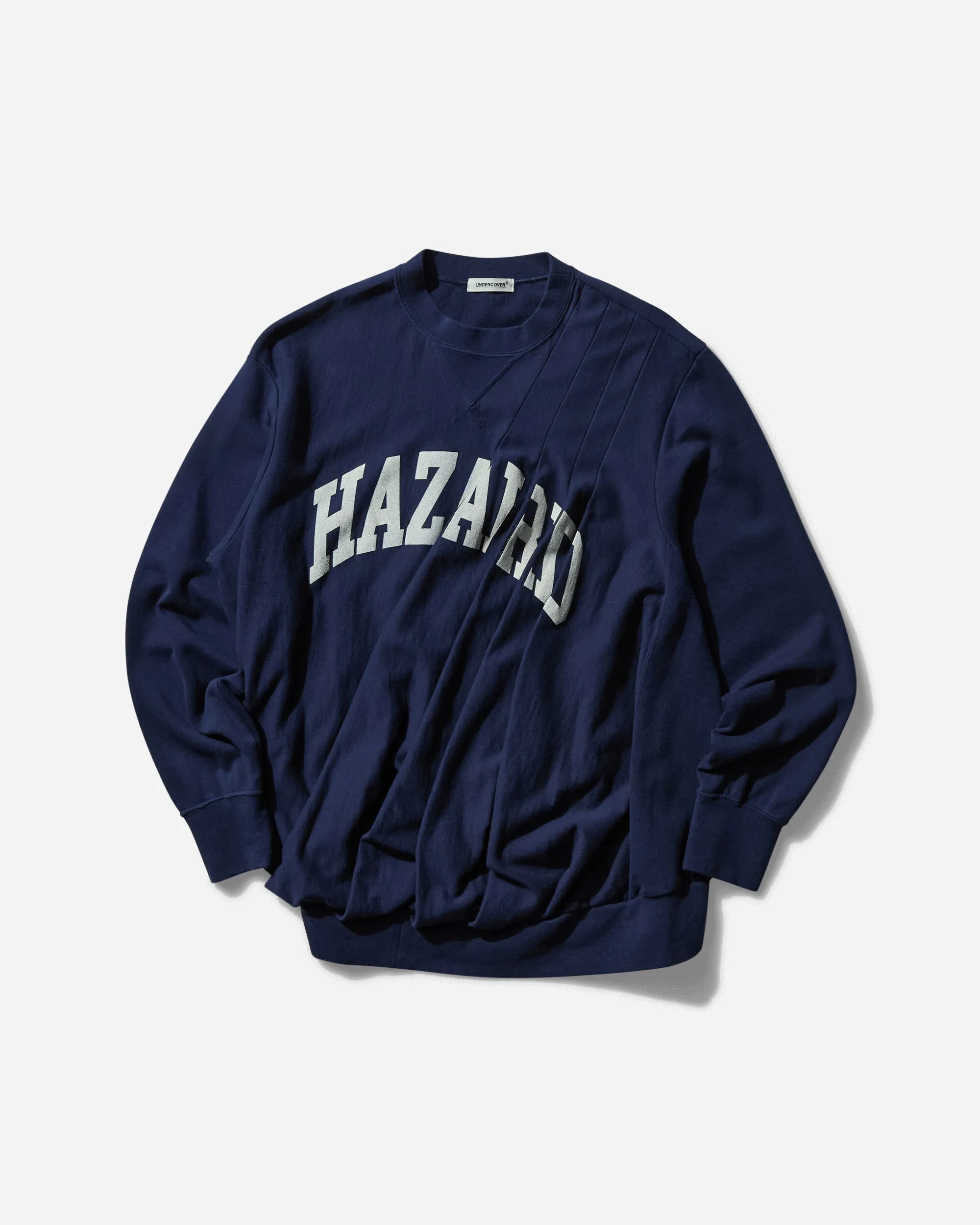 Women's Draped Crewneck Sweatshirt Navy
