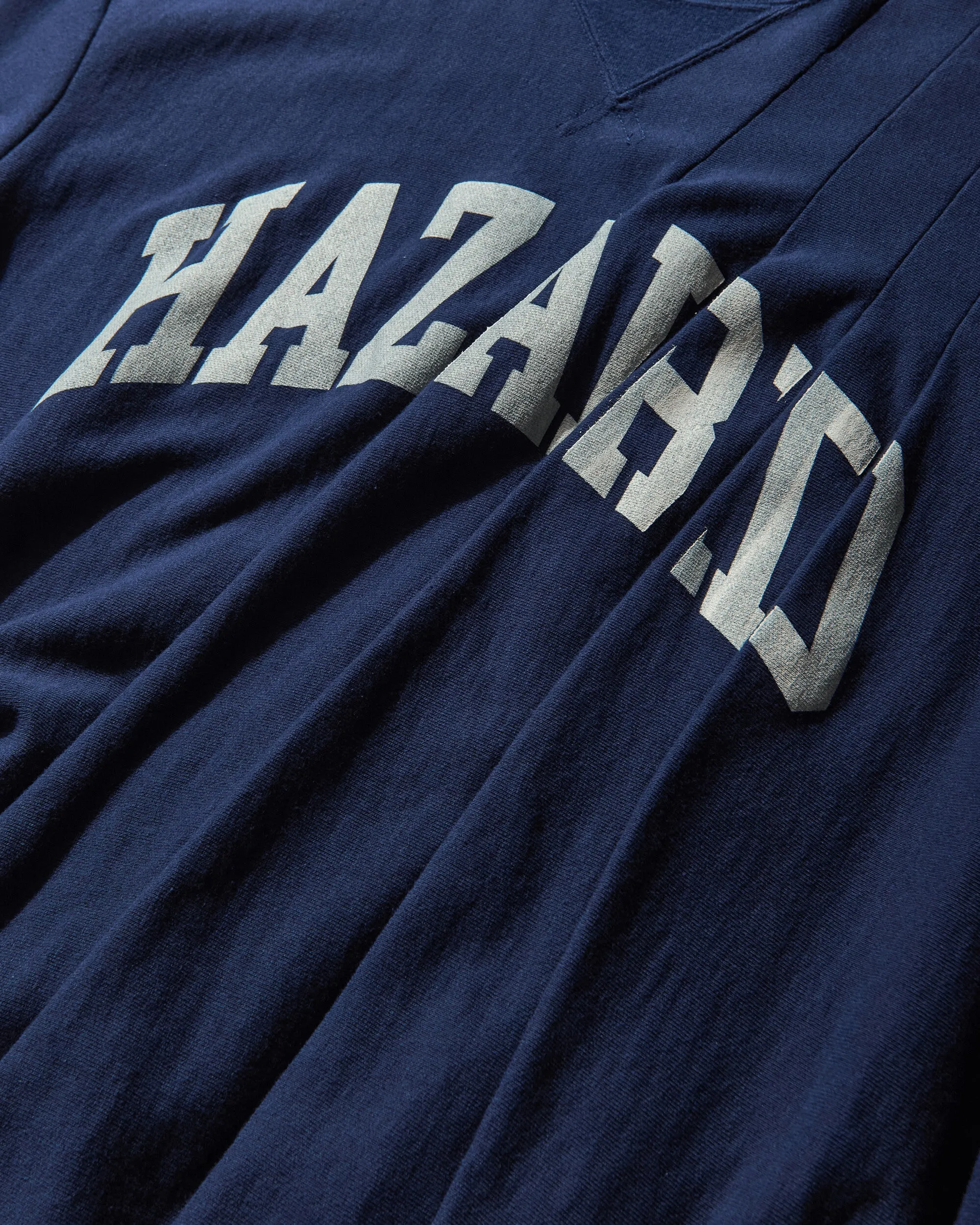 Women's Draped Crewneck Sweatshirt Navy