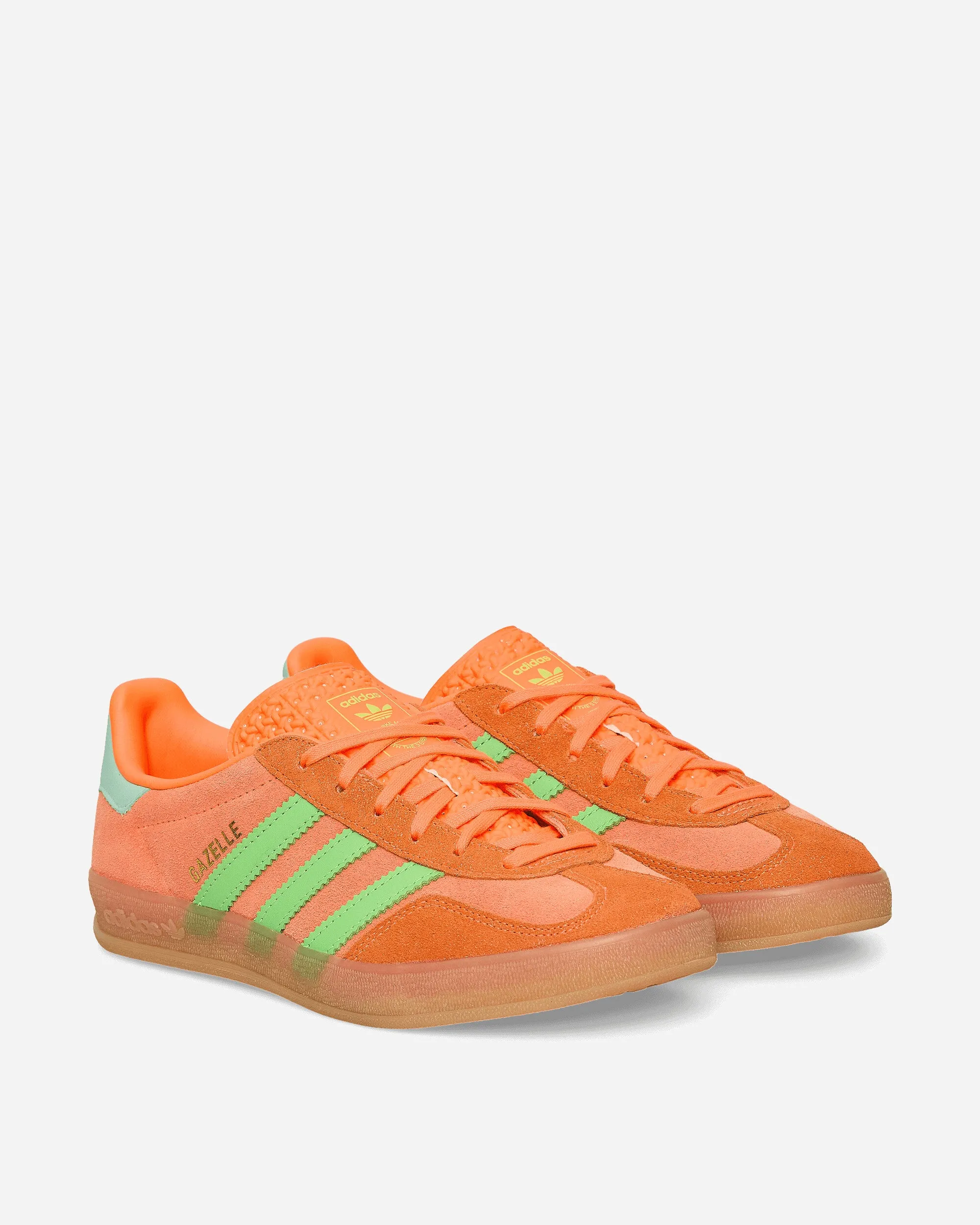 Women's Gazelle Indoor Sneakers Clear Mint / Solar Orange / Solar Green