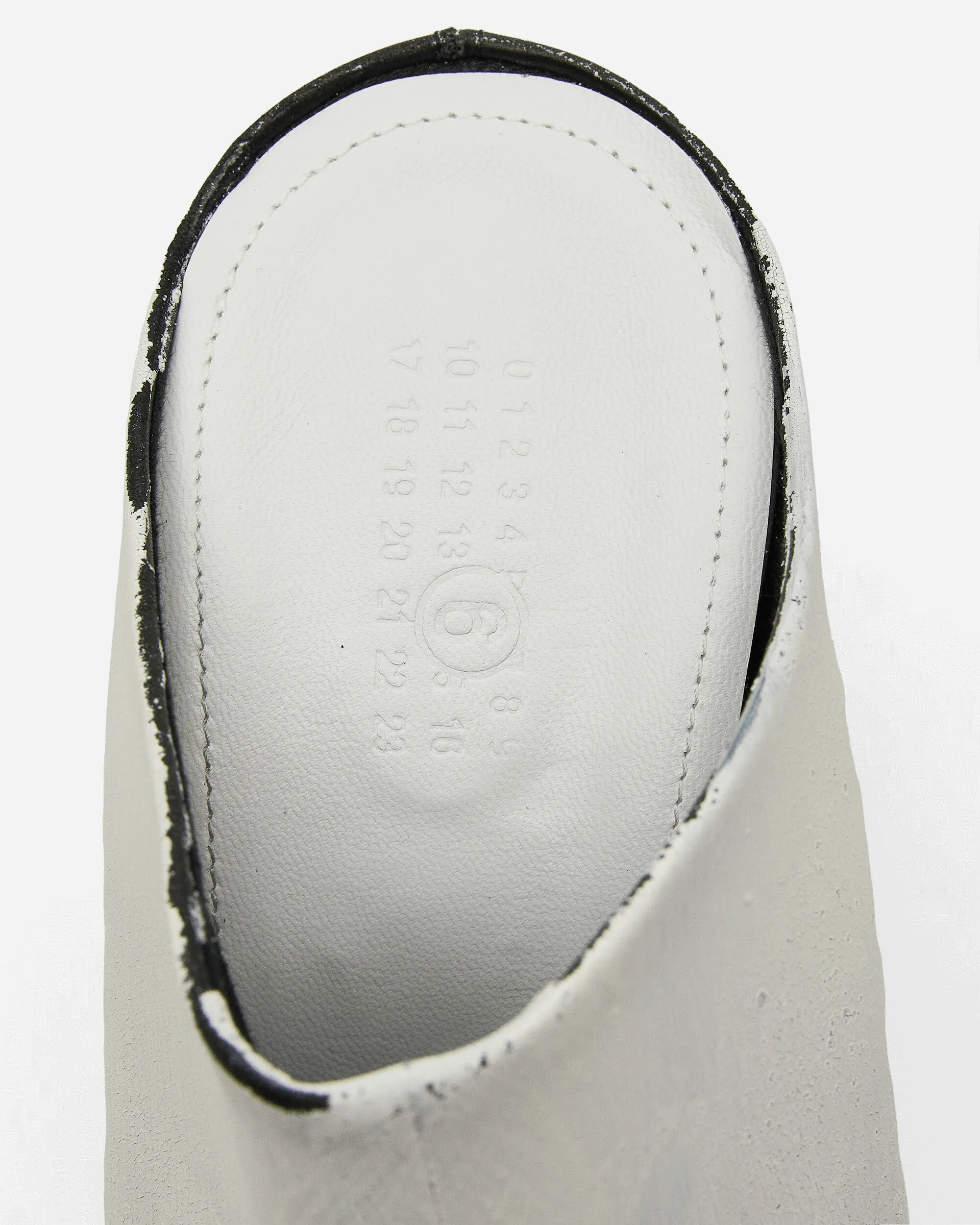 Women's Painted Anatomic Slippers Black / White