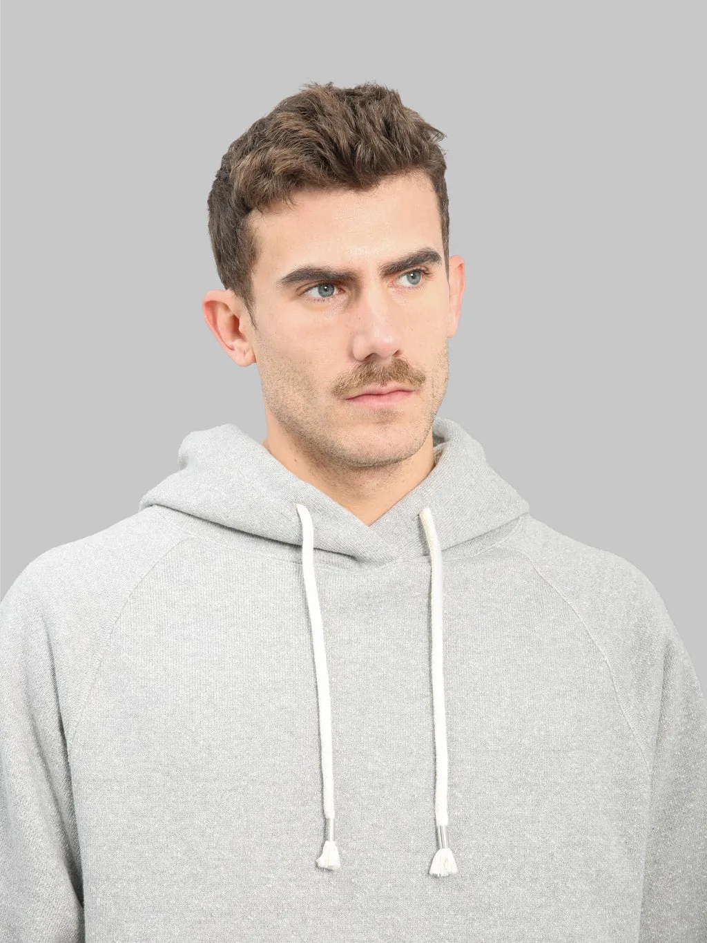 Wonder Looper Pullover Hoodie 876gsm Double Heavyweight French Terry Heather Grey