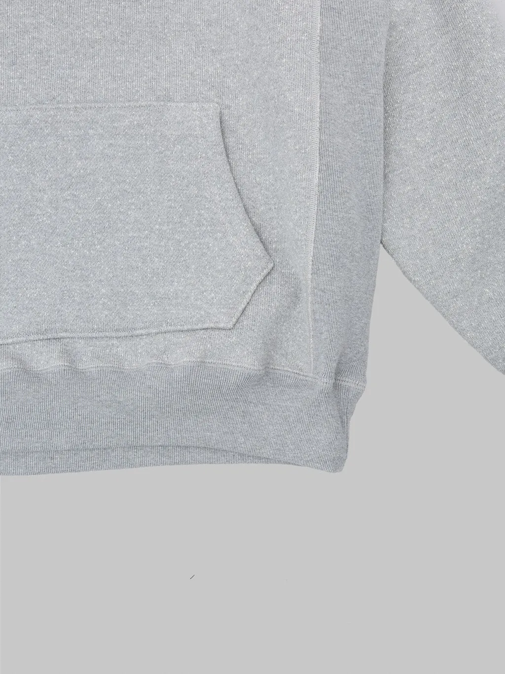Wonder Looper Pullover Hoodie 876gsm Double Heavyweight French Terry Heather Grey