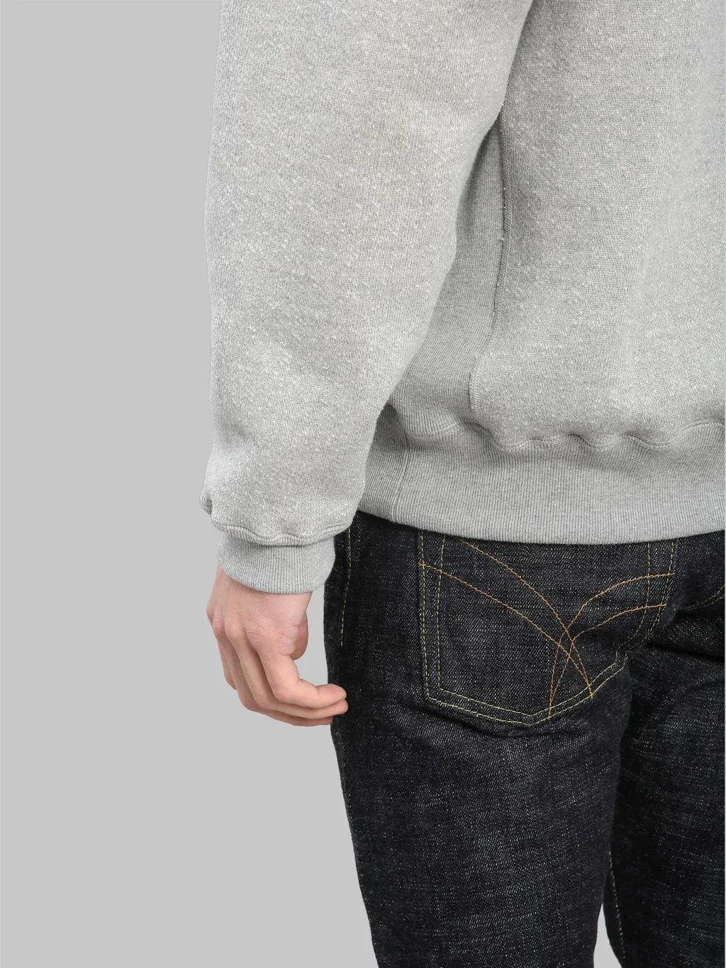 Wonder Looper Pullover Hoodie 876gsm Double Heavyweight French Terry Heather Grey