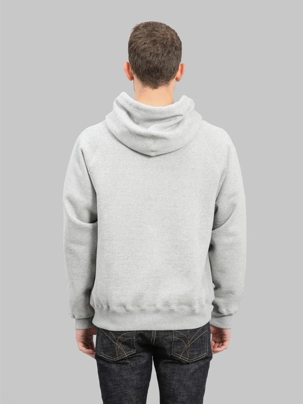 Wonder Looper Pullover Hoodie 876gsm Double Heavyweight French Terry Heather Grey